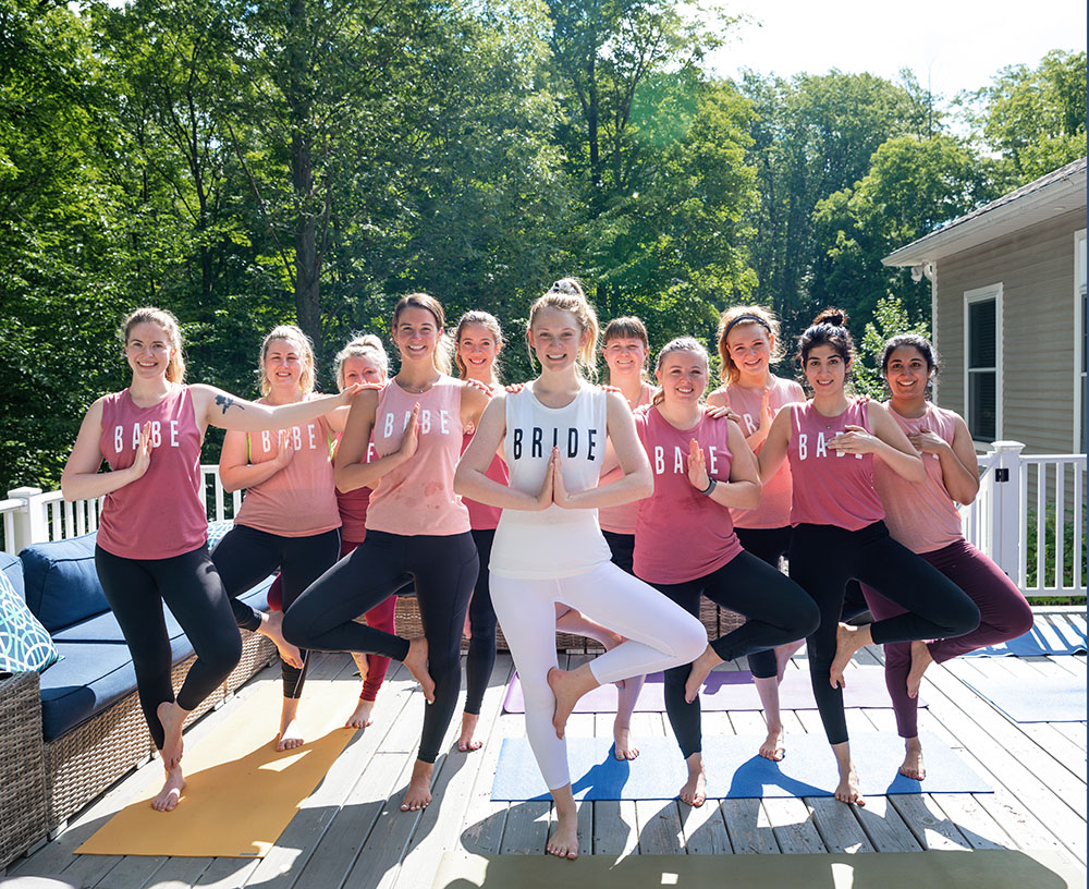 Private Yoga Parties Traverse City for Bachelorette parties